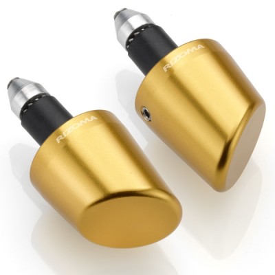 Kónické seřízlé koncovky/závaží řídítek RIZOMA MA520G 13–18mm zlaté (sada 2ks)